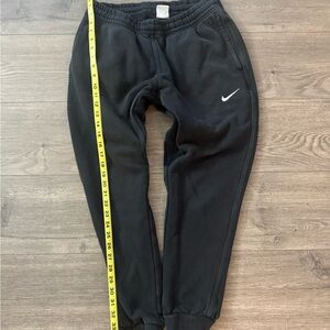 Nike Kids Black Sweatpants with White Logo